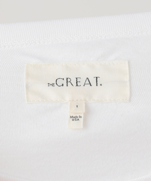 plage（プラージュ）の「THE GREAT./ザ グレイト THE BOXY CREW Tシャツ（Tシャツ/カットソー・レディース・ライトパープル/ホワイト・FREE）」の9枚目の写真