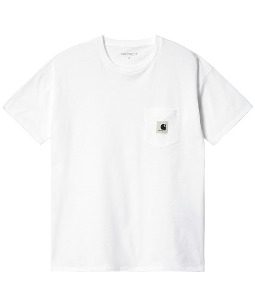 Carhartt WIP(カーハートダブリューアイピー)の「Carhartt WIP/カーハートダブリューアイピー 半袖Tシャツ ポケット MUJI I032215(Tシャツ/カットソー・レディース・ホワイト/ブラック/ライトブルー・S/M)」の8枚目の写真