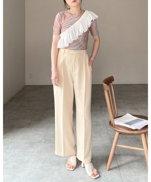 セール】ボリュームラメシアー付けフリル/つけ襟/ビスチェ