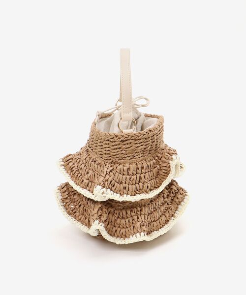 MAJESTIC LEGON（マジェスティックレゴン）の「フリルペーパーバッグ（ハンドバッグ・レディース・ベージュ/アイボリー・FREE）」の13枚目の写真