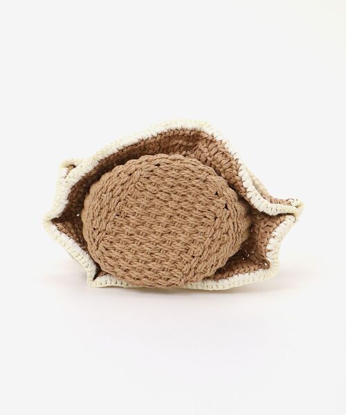 MAJESTIC LEGON（マジェスティックレゴン）の「フリルペーパーバッグ（ハンドバッグ・レディース・ベージュ/アイボリー・FREE）」の15枚目の写真