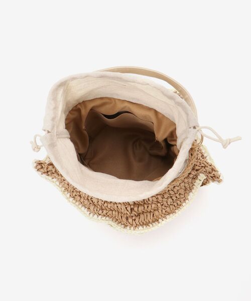 MAJESTIC LEGON（マジェスティックレゴン）の「フリルペーパーバッグ（ハンドバッグ・レディース・ベージュ/アイボリー・FREE）」の16枚目の写真