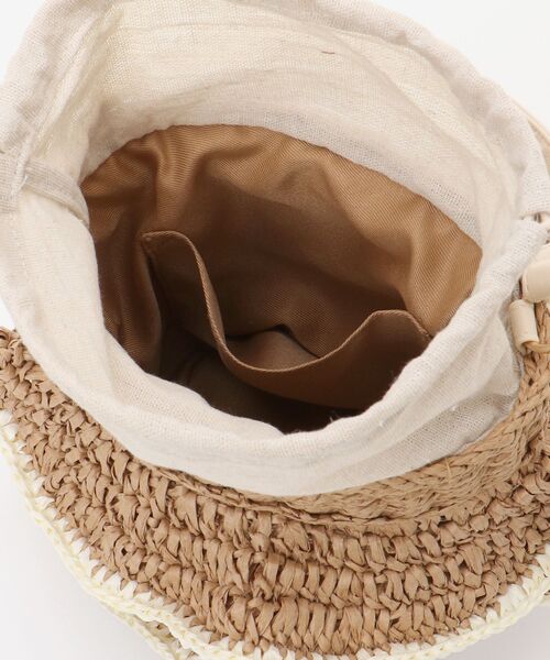 MAJESTIC LEGON（マジェスティックレゴン）の「フリルペーパーバッグ（ハンドバッグ・レディース・ベージュ/アイボリー・FREE）」の17枚目の写真