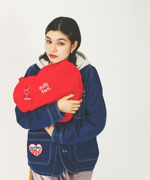 MILKFED.（ミルクフェド）の「HEART SHAPED TOTE BAG（トートバッグ・レディース・ブラック/レッド/ネイビー・ONE SIZE）」の10枚目の写真