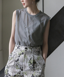 Noble | 《追加》シアースキニーノースリーブトップス(Tシャツ/カットソー)