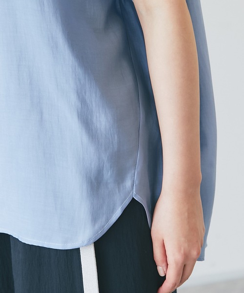 un dix cors(アンディコール)の「ドルマンシャツ(シャツ/ブラウス・レディース・チャコールグレー/オフホワイト/ブルー・FREE)」の15枚目の写真