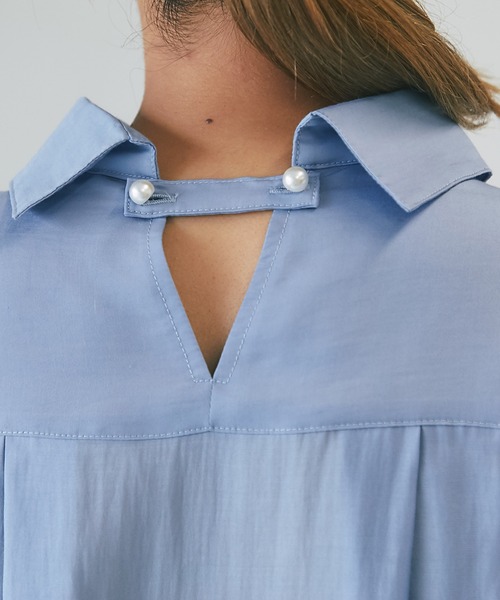 un dix cors(アンディコール)の「ドルマンシャツ(シャツ/ブラウス・レディース・チャコールグレー/オフホワイト/ブルー・FREE)」の13枚目の写真