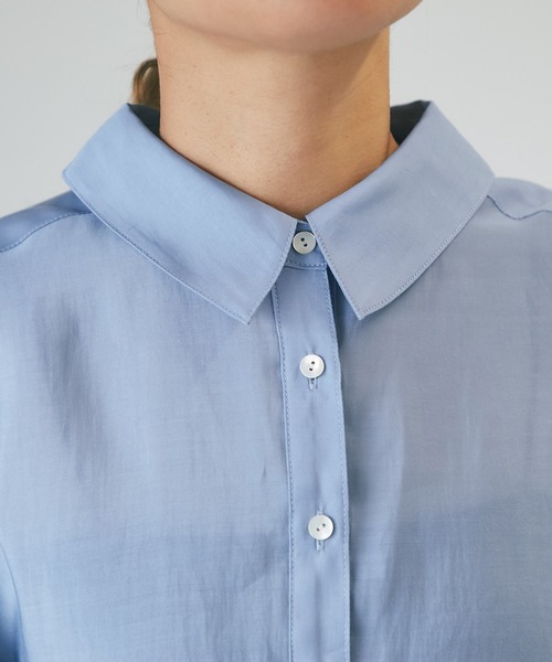 un dix cors(アンディコール)の「ドルマンシャツ(シャツ/ブラウス・レディース・チャコールグレー/オフホワイト/ブルー・FREE)」の12枚目の写真