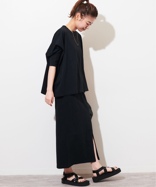 JOURNAL STANDARD relume（ジャーナルスタンダード　レリューム）の「《追加3》MVSコットンタイトスカート（スカート・レディース・ブラック/ライトグレー/グレー・FREE）」の6枚目の写真