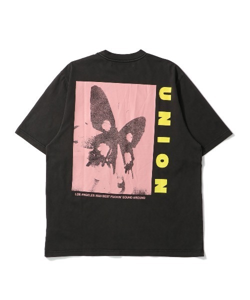 UNION（UNION TOKYO）（ユニオン）の「UNION TOKYO BUTTERFLY TEE ユニオントーキョー（Tシャツ/カットソー・メンズ・ホワイト/ブラック・XX-LARGE/X-LARGE/LARGE/MEDIUM/SMALL）」の2枚目の写真