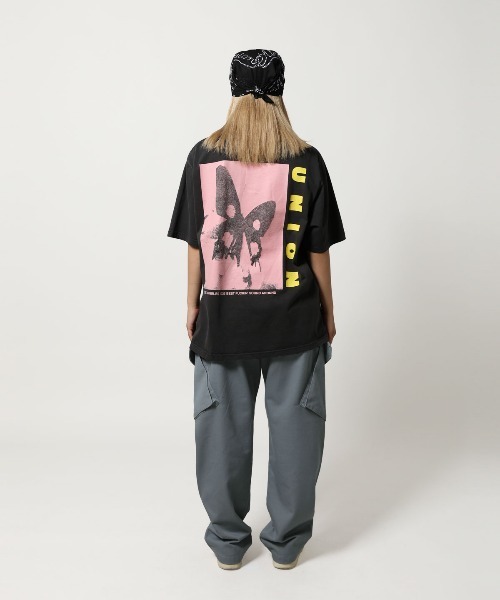 UNION（UNION TOKYO）（ユニオン）の「UNION TOKYO BUTTERFLY TEE ユニオントーキョー（Tシャツ/カットソー・メンズ・ホワイト/ブラック・XX-LARGE/X-LARGE/LARGE/MEDIUM/SMALL）」の12枚目の写真