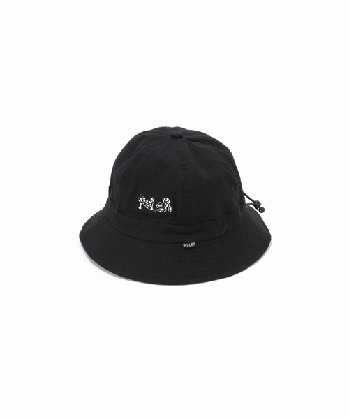 POLeR(ポーラー)の「POLeR / ポーラー 別注 RYO SEJIRI HAT(ハット・メンズ・ブラック/ベージュ・FREE)」の4枚目の写真