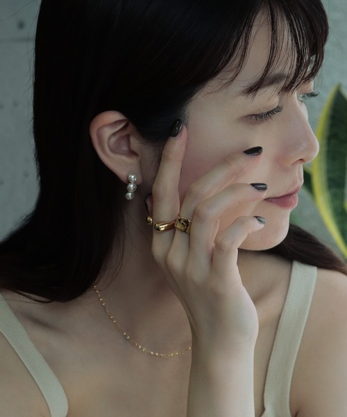 bonu.(ボヌ)の「【サージカルステンレス】幅広リング(リング・レディース・ゴールド/シルバー・#14/#16/#11/#13)」の10枚目の写真