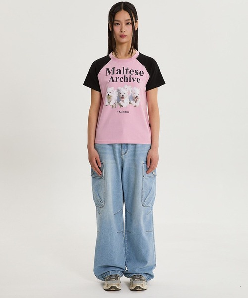 WaiKei（ワイケイ）の「【UNISEX】Wai Kei／マルチーズラグランT