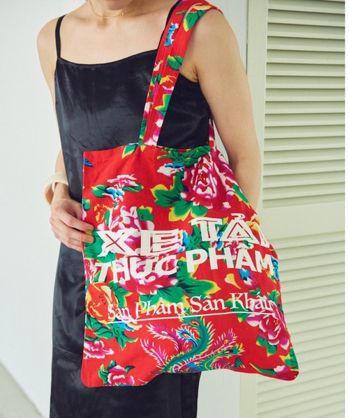 THEATRE PRODUCTS（シアタープロダクツ）の「フラワープリントトートバッグ（トートバッグ・レディース・グリーン/ブルー/レッド・FREE）」の17枚目の写真