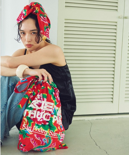 THEATRE PRODUCTS（シアタープロダクツ）の「フラワープリントトートバッグ（トートバッグ・レディース・グリーン/ブルー/レッド・FREE）」の20枚目の写真