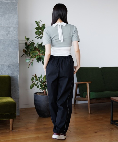 3.3 Field Trip (3.3フィールドトリップ)の「3.3 Field Trip/キャミツキハンソデカーデ(カーディガン/ボレロ・レディース・ピンク/グレー/ブラック・FREE)」の12枚目の写真