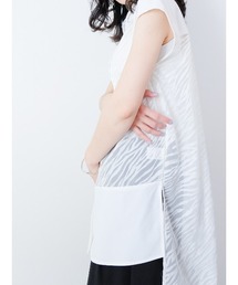 TEVALT | ゼブラオパールプリントイレヘムシャツ(シャツ/ブラウス)