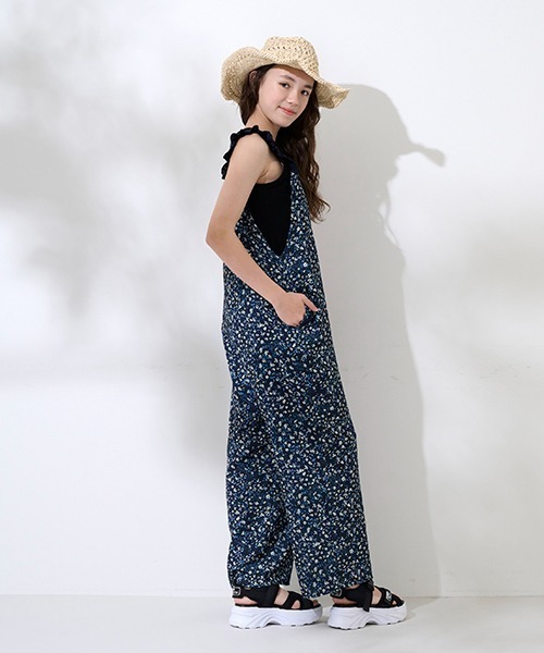 pom ponette junior（ポンポネットジュニア）の「【AMI】フラワーキャットサロペット（サロペット/オーバーオール・キッズ・ネイビー/ブラック・M/L）」の15枚目の写真