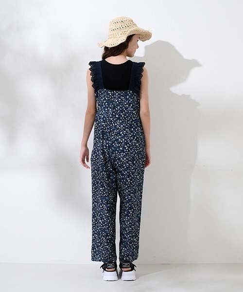 pom ponette junior（ポンポネットジュニア）の「【AMI】フラワーキャットサロペット（サロペット/オーバーオール・キッズ・ネイビー/ブラック・M/L）」の16枚目の写真