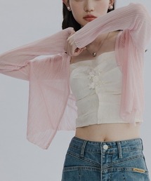 B'day（ビーデイ）の「【 B'day / ビーデー 】UVカットショート丈 シアーカーディガン（カーディガン/ボレロ）」