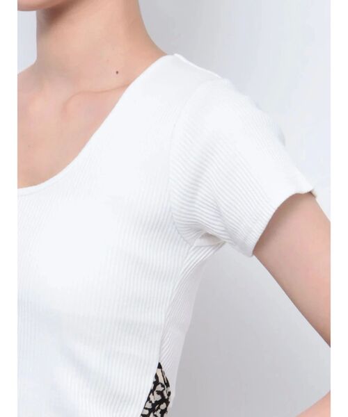 GYDA(ジェイダ)の「レオパードバックリボントップス(Tシャツ/カットソー・レディース・ブラック/オフホワイト・FREE)」の14枚目の写真