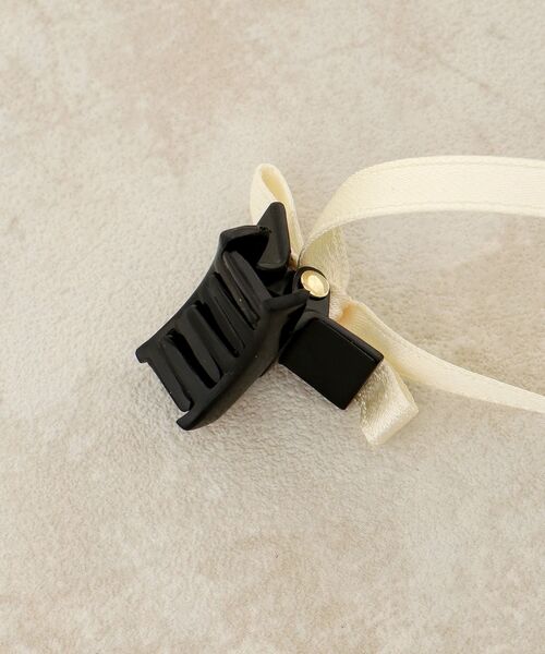 MAJESTIC LEGON（マジェスティックレゴン）の「プチリボンヘアクリップ（バレッタ/ヘアクリップ・レディース・アイボリー/ブラック・FREE）」の7枚目の写真