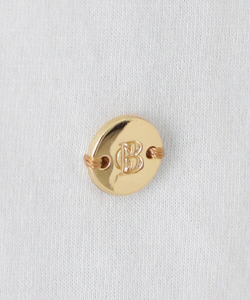 BLUE LABEL CRESTBRIDGE(ブルーレーベルクレストブリッジ)の「【一部店舗限定】コットンスムースジャージートップス(Tシャツ/カットソー・レディース・ダークネイビー/ピンク系その他3/オフホワイト/ブラック・38)」の7枚目の写真