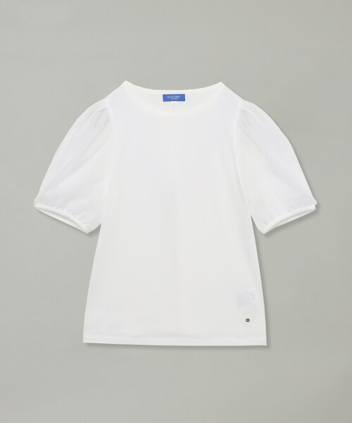 BLUE LABEL CRESTBRIDGE(ブルーレーベルクレストブリッジ)の「【一部店舗限定】コットンスムースジャージートップス(Tシャツ/カットソー・レディース・ダークネイビー/ピンク系その他3/オフホワイト/ブラック・38)」の6枚目の写真
