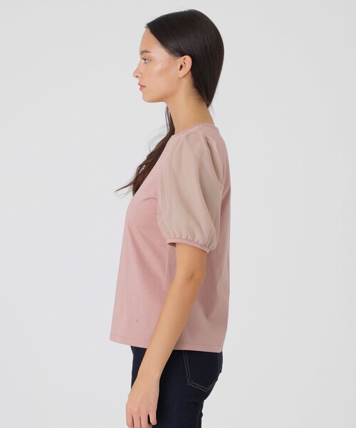 BLUE LABEL CRESTBRIDGE(ブルーレーベルクレストブリッジ)の「【一部店舗限定】コットンスムースジャージートップス(Tシャツ/カットソー・レディース・ダークネイビー/ピンク系その他3/オフホワイト/ブラック・38)」の19枚目の写真