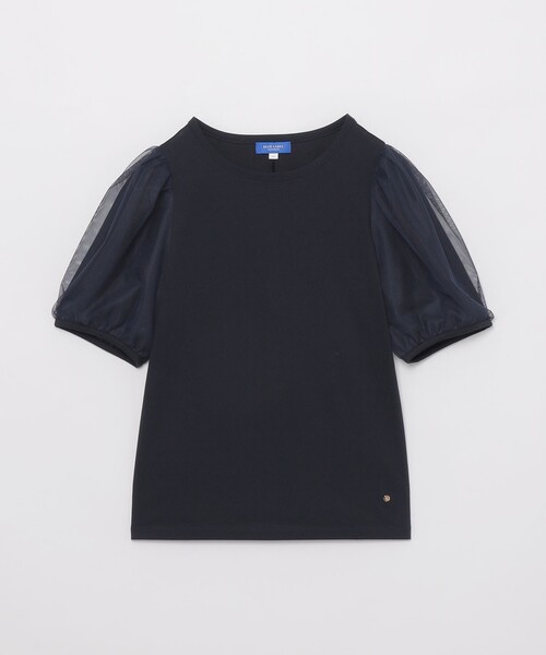 BLUE LABEL CRESTBRIDGE(ブルーレーベルクレストブリッジ)の「【一部店舗限定】コットンスムースジャージートップス(Tシャツ/カットソー・レディース・ダークネイビー/ピンク系その他3/オフホワイト/ブラック・38)」の11枚目の写真