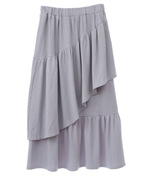 earth music&ecology(アースミュージックアンドエコロジー)の「カットティアードスカート(スカート・レディース・ブラック/ラベンダー/アイボリー・FREE)」の19枚目の写真