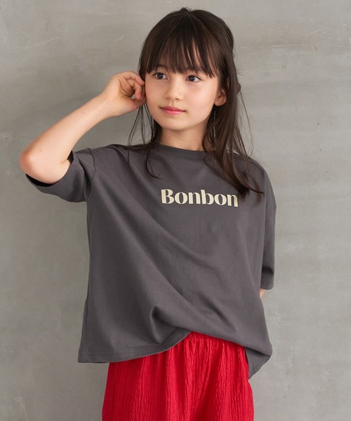 coca（coca）（コカ）の「【WEB限定セール】キッズ ロゴプリントTシャツ（Tシャツ/カットソー・キッズ・ブルー/チャコール/イエロー/ホワイト・120/130/140/150）」の3枚目の写真