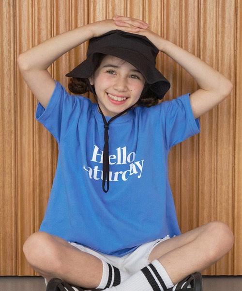 coca（coca）（コカ）の「【WEB限定セール】キッズ ロゴプリントTシャツ（Tシャツ/カットソー・キッズ・ブルー/チャコール/イエロー/ホワイト・120/130/140/150）」の6枚目の写真