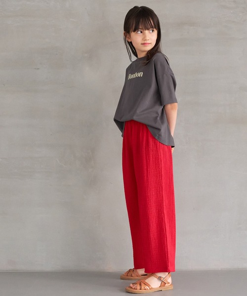 coca（coca）（コカ）の「【WEB限定セール】キッズ ロゴプリントTシャツ（Tシャツ/カットソー・キッズ・ブルー/チャコール/イエロー/ホワイト・120/130/140/150）」の13枚目の写真