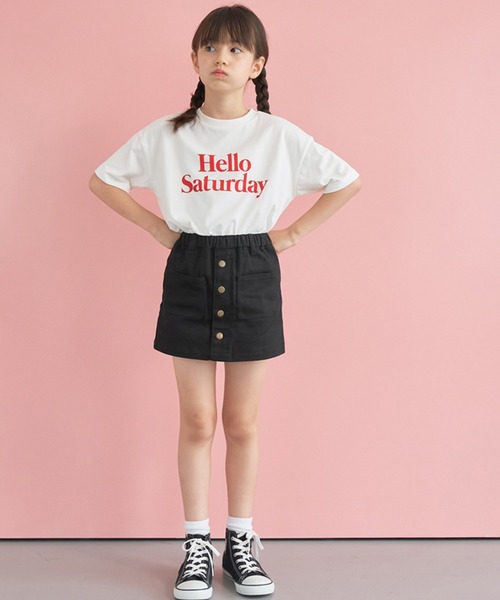 coca（coca）（コカ）の「【WEB限定セール】キッズ ロゴプリントTシャツ（Tシャツ/カットソー・キッズ・ブルー/チャコール/イエロー/ホワイト・120/130/140/150）」の10枚目の写真