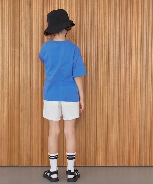 coca（coca）（コカ）の「【WEB限定セール】キッズ ロゴプリントTシャツ（Tシャツ/カットソー・キッズ・ブルー/チャコール/イエロー/ホワイト・120/130/140/150）」の5枚目の写真