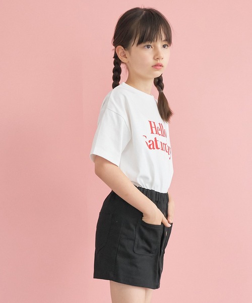 coca（coca）（コカ）の「【WEB限定セール】キッズ ロゴプリントTシャツ（Tシャツ/カットソー・キッズ・ブルー/チャコール/イエロー/ホワイト・120/130/140/150）」の9枚目の写真