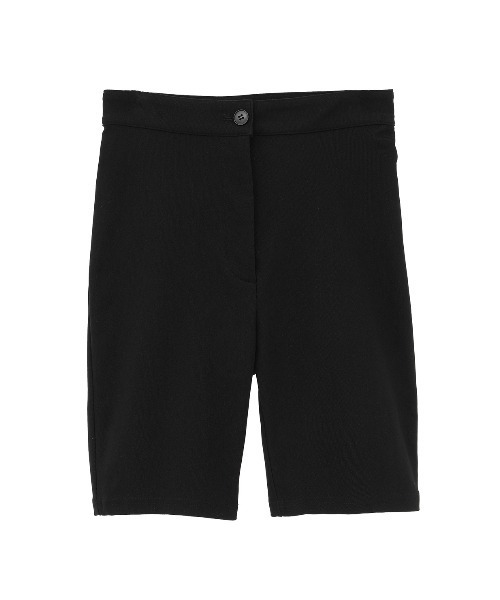 CLANE（クラネ）の「RIB STRIPE BIKER SHORTS（その他パンツ・レディース・ブラック/アイボリー・1/2）」の8枚目の写真