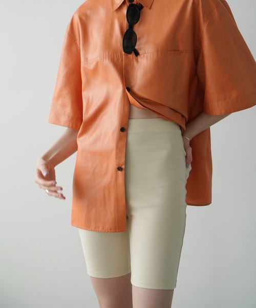 CLANE（クラネ）の「RIB STRIPE BIKER SHORTS（その他パンツ・レディース・ブラック/アイボリー・1/2）」の14枚目の写真