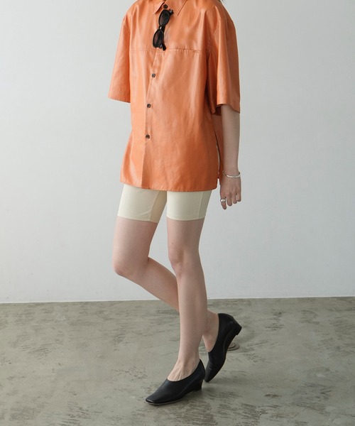 CLANE（クラネ）の「RIB STRIPE BIKER SHORTS（その他パンツ・レディース・ブラック/アイボリー・1/2）」の18枚目の写真