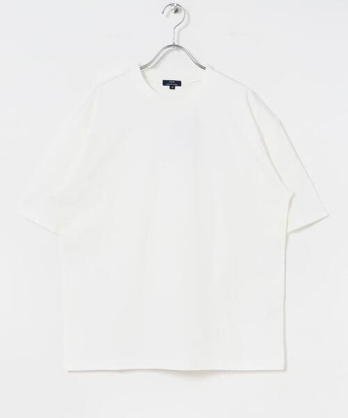 ITEMS URBANRESEARCH（アイテムズ アーバンリサーチ）の「『吸水速乾/接触冷感/UVカット』SORONA多機能 クルーネックTシャツ（Tシャツ/カットソー・メンズ・ベージュ系その他/グリーン/オフホワイト/チャコールグレー・MEDIUM/LARGE）」の10枚目の写真