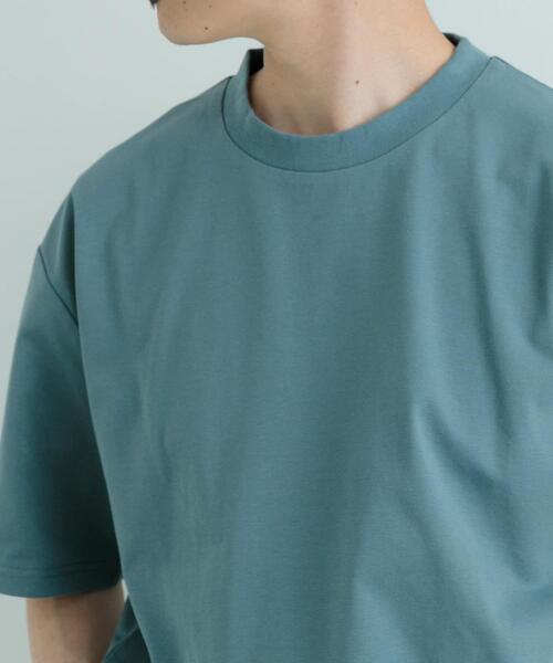 ITEMS URBANRESEARCH（アイテムズ アーバンリサーチ）の「『吸水速乾/接触冷感/UVカット』SORONA多機能 クルーネックTシャツ（Tシャツ/カットソー・メンズ・ベージュ系その他/グリーン/オフホワイト/チャコールグレー・MEDIUM/LARGE）」の20枚目の写真