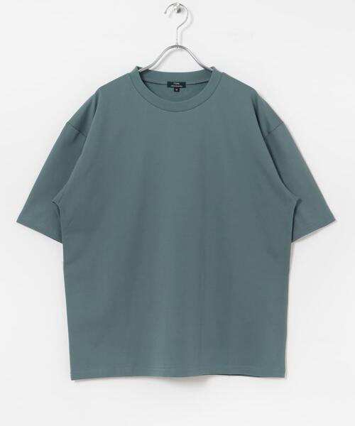 ITEMS URBANRESEARCH（アイテムズ アーバンリサーチ）の「『吸水速乾/接触冷感/UVカット』SORONA多機能 クルーネックTシャツ（Tシャツ/カットソー・メンズ・ベージュ系その他/グリーン/オフホワイト/チャコールグレー・MEDIUM/LARGE）」の22枚目の写真