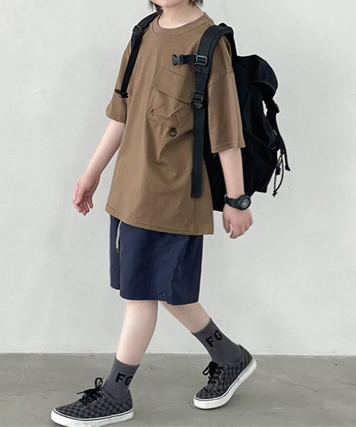 PEANUTS BOY(ピーナッツボーイ)の「【PEANUTS BOY】カラビナTシャツ(Tシャツ/カットソー・レディース・ホワイト/ブラウン・SMALL)」の12枚目の写真