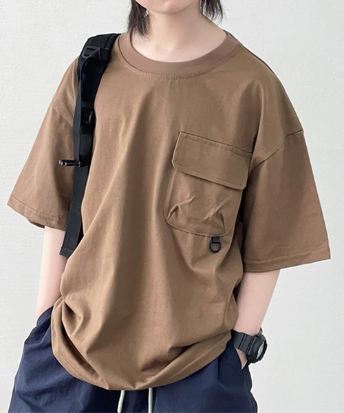PEANUTS BOY(ピーナッツボーイ)の「【PEANUTS BOY】カラビナTシャツ(Tシャツ/カットソー・レディース・ホワイト/ブラウン・SMALL)」の11枚目の写真