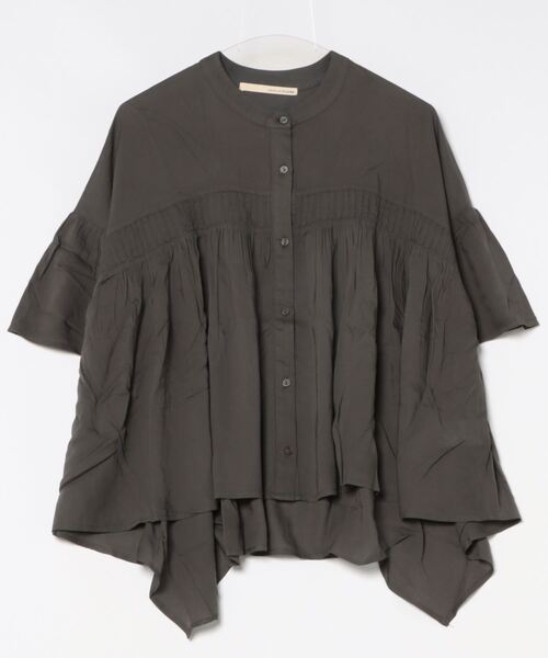 【贅沢なタック使いがポイントのギャザーブラウス】（シャツ/ブラウス）｜MELROSE claire（メルローズ クレール）