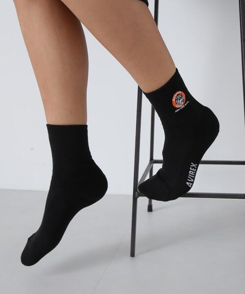 AVIREX（アヴィレックス）の「TOM CAT NEWYORK SOCKS/トムキャット ニューヨークソックス（ソックス/靴下・レディース・ホワイト/ブラック・F）」の9枚目の写真