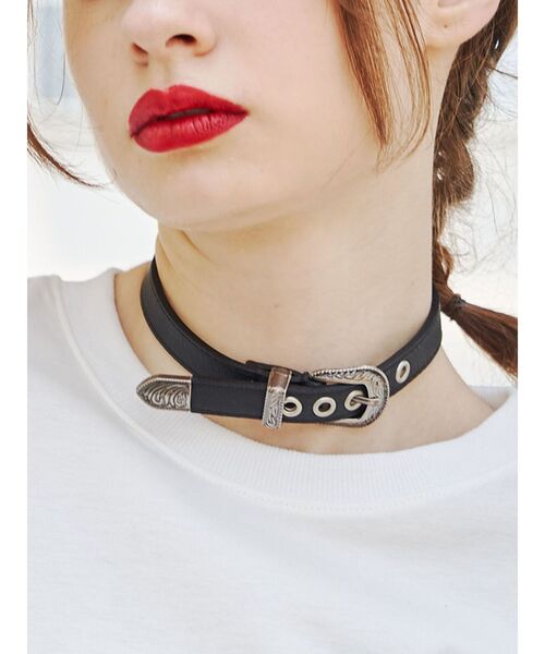jouetie（ジュエティ）の「ウエスタンベルトチョーカー（チョーカー・レディース・ブラウン/ブラック・FREE）」の2枚目の写真