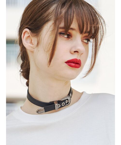 jouetie（ジュエティ）の「ウエスタンベルトチョーカー（チョーカー・レディース・ブラウン/ブラック・FREE）」の3枚目の写真